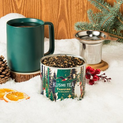 Fekete tea TSAREVNA 2024, 120 g doboz + bögre, Kusmi Tea