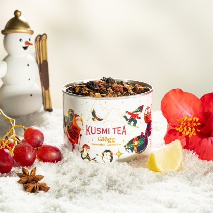 Gyümölcstea GLOGG 2024, 125 g konzervdoboz, Kusmi Tea