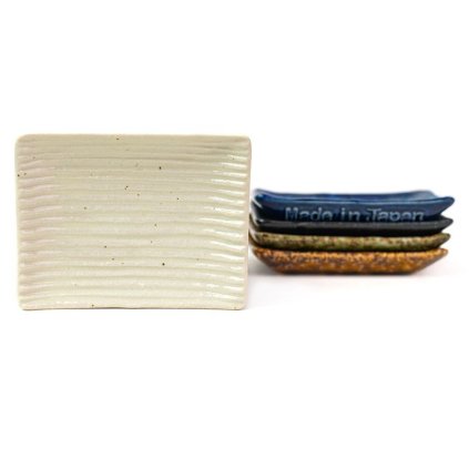 Tálaló tányér CONTOUR 10 x 7,5 cm, fehér, kerámia, MIJ
