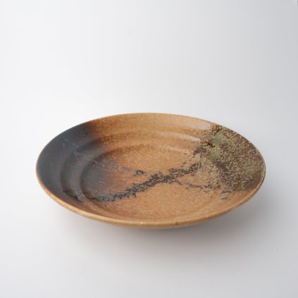 Étkező tál WABI SABI 28,5 cm, 1,2 l, barna, kerámia, MIJ