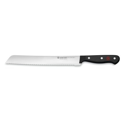Kenyérvágó kés GOURMET 23 cm, fekete, Wüsthof