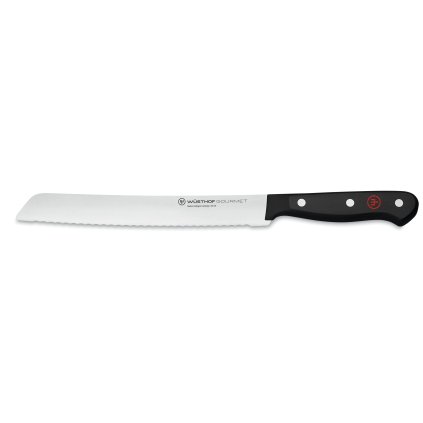 Kenyérvágó kés GOURMET 20 cm, fekete, Wüsthof