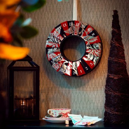 Teáskészlet CHRISTMAS NAPTÁR GREEN, 48 filteres tea, A.C. Perch's Thehandel