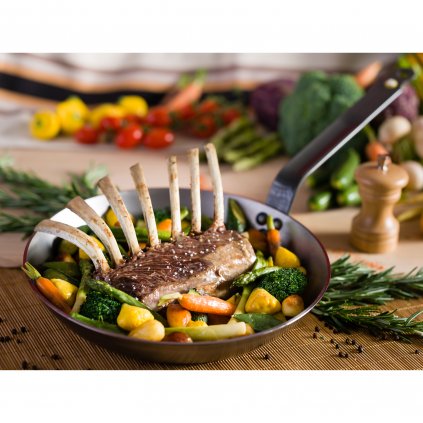 Steak serpenyő MINERAL B ELEMENT 24 cm, acél, de Buyer