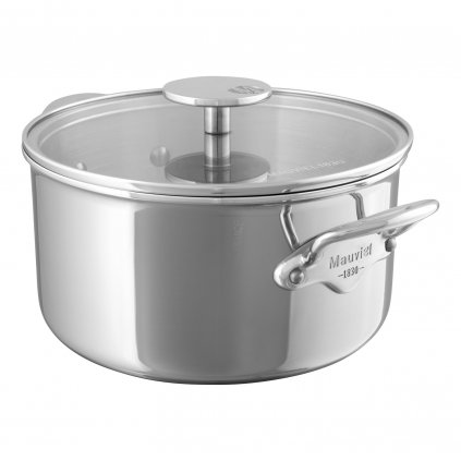 Pot M'COOK 20 cm, 3,3 l, üvegfedővel, Mauviel