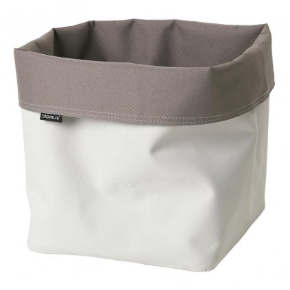 Tároló kosár ARA XL 32 cm, kétoldalas, taupe/fehér, Blomus