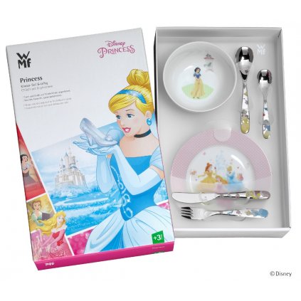 Gyerek evőeszközkészlet DISNEY PRINCESS, 6 db, WMF