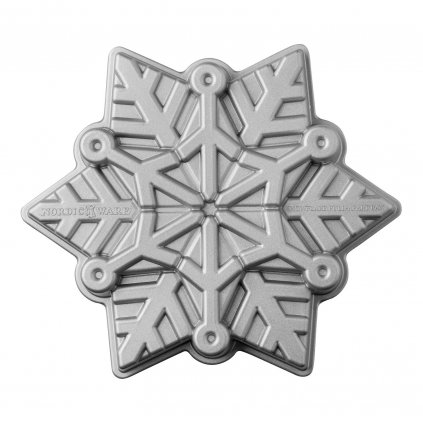 Sütőforma FROZEN SNOWFLAKE, ezüst, Nordic Ware