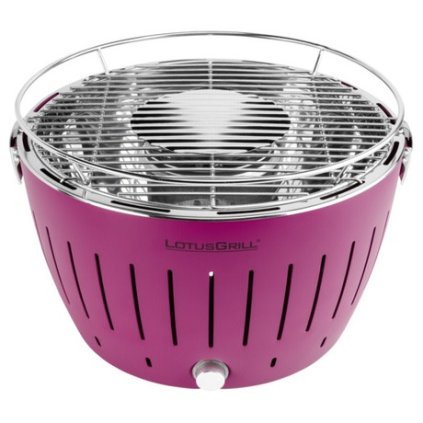 Faszén asztali grill XL, lila, LotusGrill