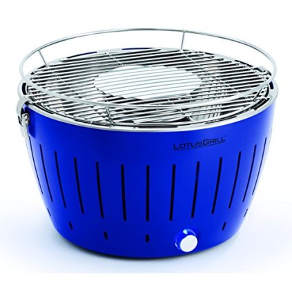 Faszén asztali grill, kék, LotusGrill