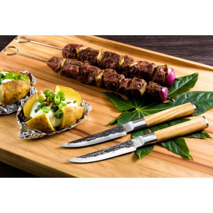 Steak kés OLIVE, 4 db szett, Forged