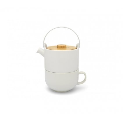 Teáskanna UMEA TEA FOR ONE 500 ml, tea csésze, fehér, Bredemeijer