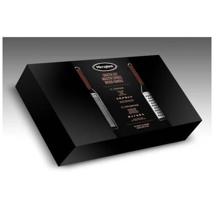 Citrus reszelő és durva reszelő egy MASTER készletben, 2 db, fa fogantyúval, Microplane
