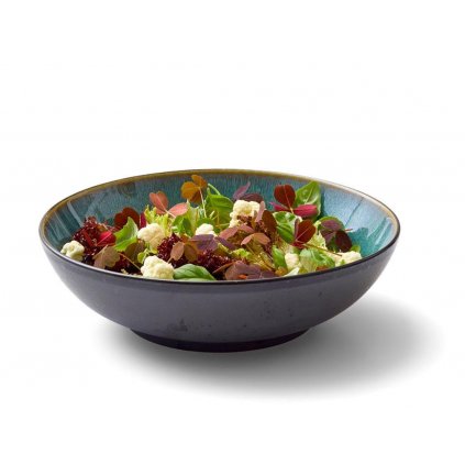 Salátástál 24 cm, fekete/zöld, Bitz