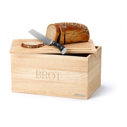 Kenyértároló 34,5 x 23 cm, tetejével/vágódeszkával, Continenta