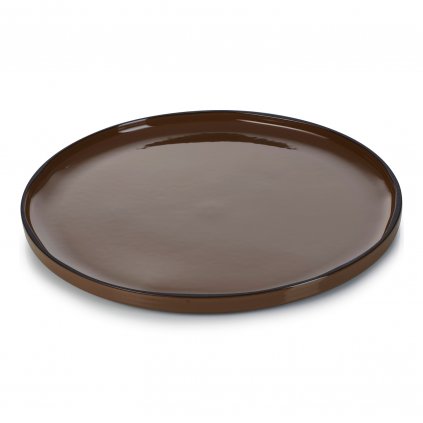 Tálaló tányér CARACTERE 30 cm, barna, REVOL