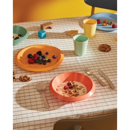 Gyerek étkészlet GIRO, 3 db, narancssárga, Alessi