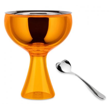 Fagylaltos tál BIG LOVE, with spoon, orange, Alessi