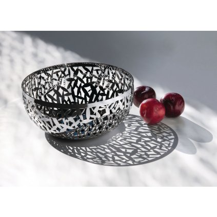 Gyümölcstál CACTUS! 21 cm, fekete, Alessi