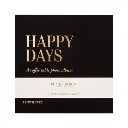 Fotóalbum Happy Days L Printworks fekete