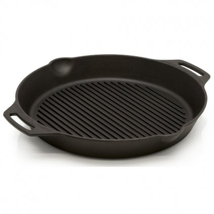 Kültéri grill serpenyő GP35 35 cm, két fogantyúval, öntöttvas, Petromax