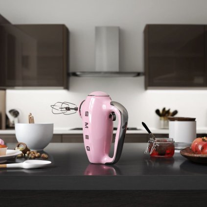 Kézi mixer HMF01PKEU pastel pink, Smeg
