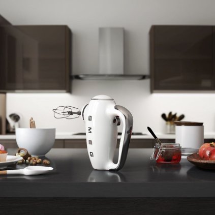 Kézi mixer HMF01WHEU, fehér, Smeg