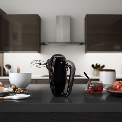 Kézi mixer HMF01BLEU, fekete, Smeg