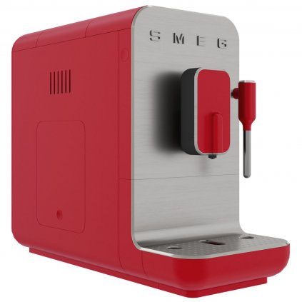 Automatikus kávéfőző BCC02RDMEU, tejes habosító funkcióval, matt piros, Smeg