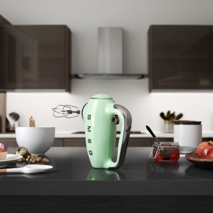 Kézi mixer HMF01PGEU pastel green, Smeg