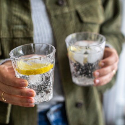 Műanyag vizes pohár CLUB S 250 ml, kristálytiszta, Koziol