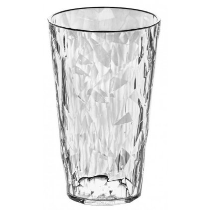 Műanyag hosszú italos pohár CLUB L, 400 ml, kristálytiszta, Koziol