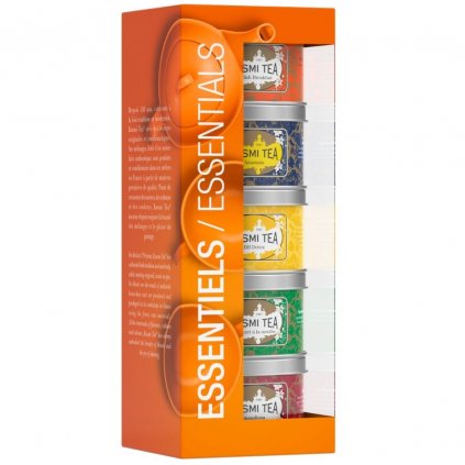 Teáskészlet ESSENTIALS, 5 db szett teásdoboz 25 g, Kusmi Tea