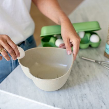 Tároló doboz EGGS TO GO 28 cm, 10 tojáshoz, leveles zöld, Koziol