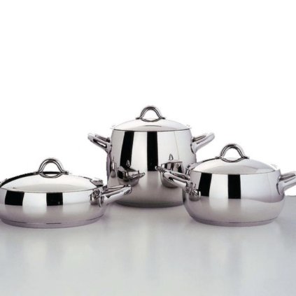 MAMI 20 cm magas fazék, rozsdamentes acél, Alessi