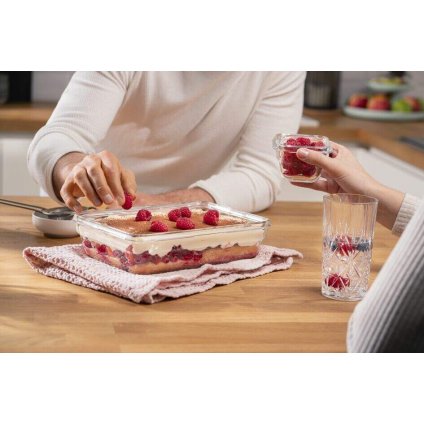 Üveg tárolóedény készlet MASTER SEAL GLASS N1041110 2 l, Tefal