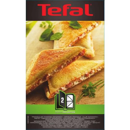 Háromszög alakú pirítós szendvics tányér SNACK COLLECTION XA800212, 2 db szett, Tefal