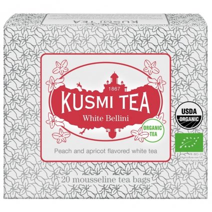 Fehér tea BELLINI, 20 muszlin teafilter, Kusmi Tea