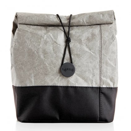 Thermal zacskó egy uzsonnás dobozhoz LUNCHBAG TO GO Lékué 4 l szürke