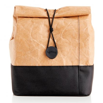 Thermal zacskó egy uzsonnás dobozhoz LUNCHBAG TO GO Lékué 4 l homokos