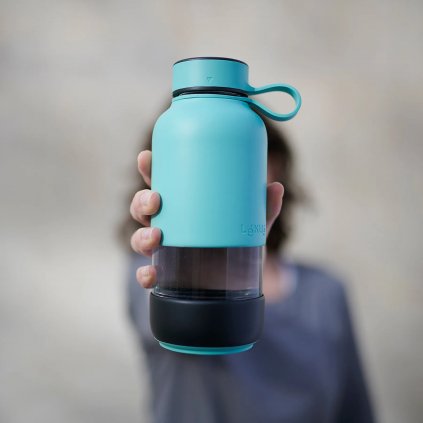 Vizes palack BOTTLE TO GO 600 ml, türkiz, Lékué