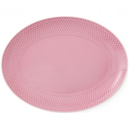 Tálaló tányér RHOMBE 29 x 22 cm, rózsaszín, Lyngby