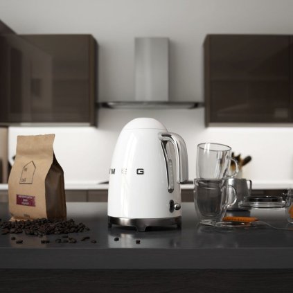 Vízforraló KLF03WHEU 1,7 l, fehér, Smeg