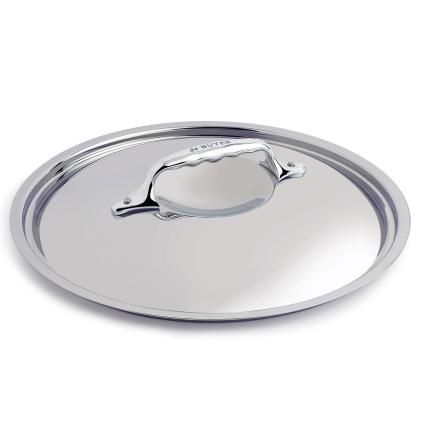 Fedő, rozsdamentes acél, Ø 14 cm