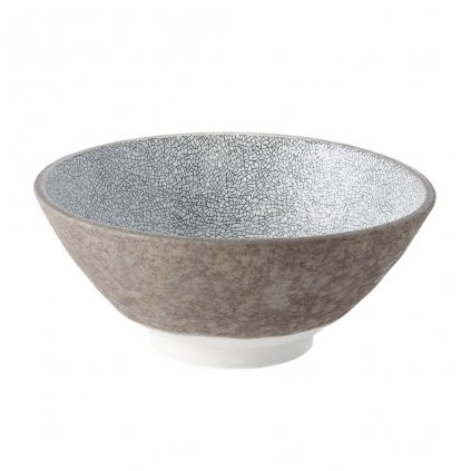 Udon tál CRAZED GREY 19,5 cm, 800 ml, MIJ