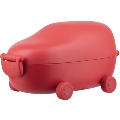 Uzsonnás doboz SNACKMOBILE, 2 rekeszes, piros, Alessi