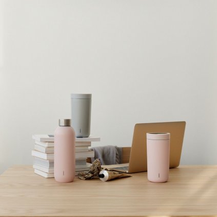 Utazási bögre TO GO CLICK 400 ml, puha rózsaszín, Stelton