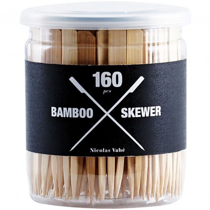 Bambusz nyárs, 160 db szett, 9 cm, bambusz, Nicolas Vahé