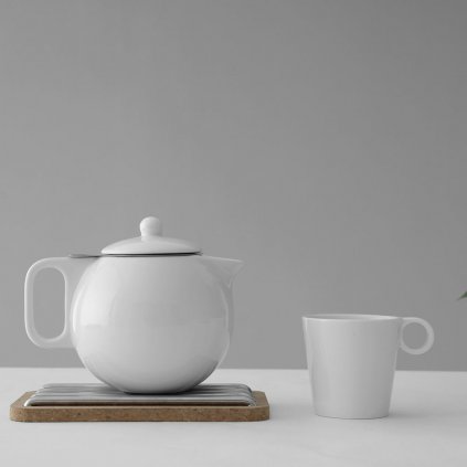 Teáskanna JAIMI 1 l, fehér, porcelán