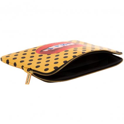 Laptop tok TOILETPAPER SHIT 34,5 x 25 cm, narancssárga, Seletti
